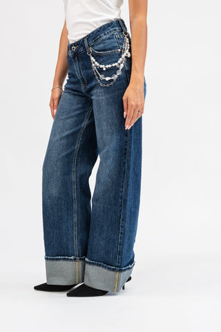 Jeans Wideleg Gioiello jeans|Colore:Jeans