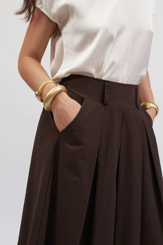 Gonna Midi a Ruota moro|Colore:Moro