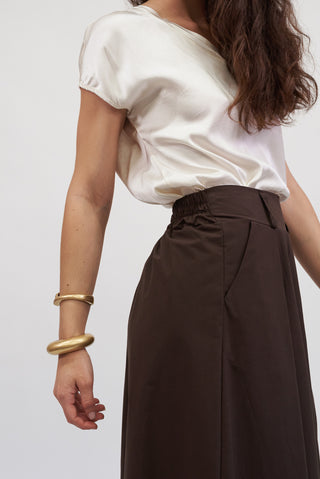 Gonna Midi a Ruota moro|Colore:Moro
