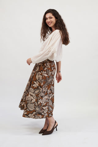 Blusa Over Scollo a V panna|Colore:Panna