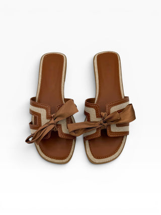 Ciabattina Fiocco camel|Colore:Camel