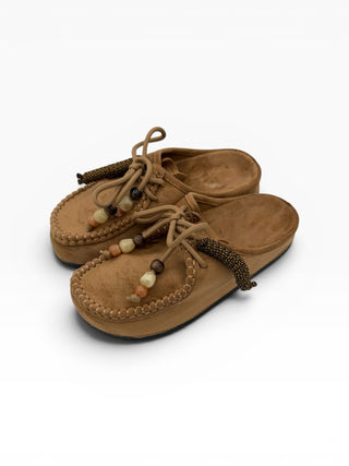 Sabot Con Pendenti taupe|Colore:Taupe