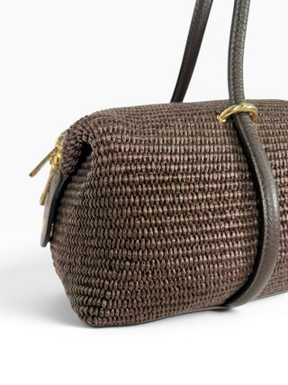 Maxi Baguette in Rafia moro|Colore:Moro