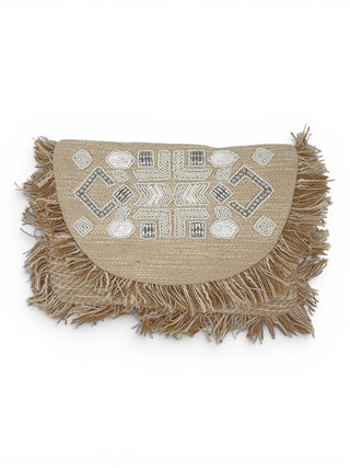 Clutch Frange argento|Colore:Argento