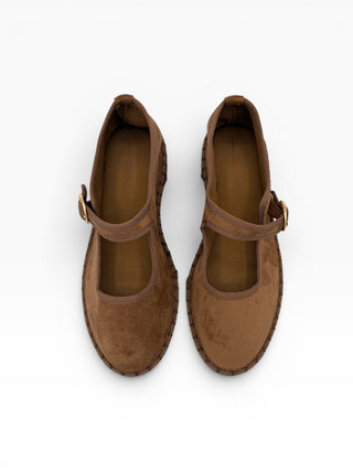 Friulana in Suede con Laccio moka|Colore:Moka
