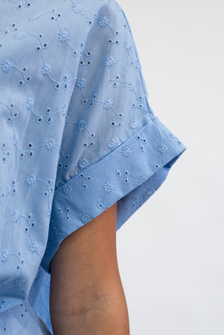 Blusa Sangallo Celeste|Colore:Celeste