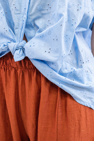 Blusa Sangallo Celeste|Colore:Celeste