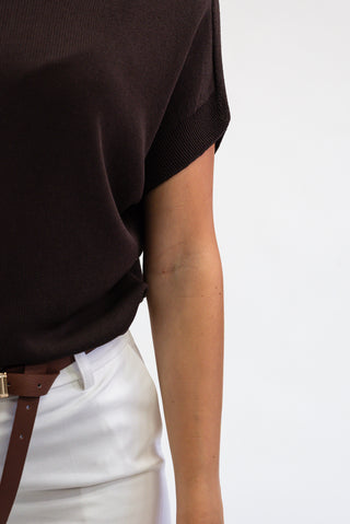 Maglia Viscosa Basic moro|Colore:Moro