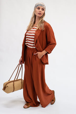 Maglia Righe coccio|Colore:Coccio