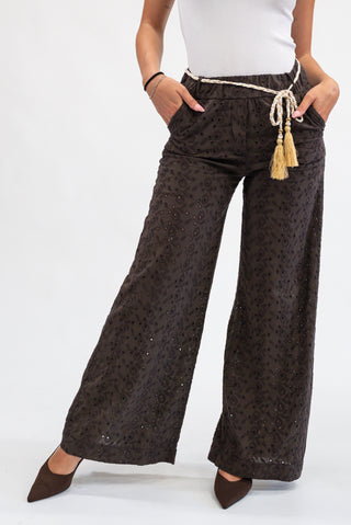 Pantalone Sangallo con Cintura moro|Colore:Moro