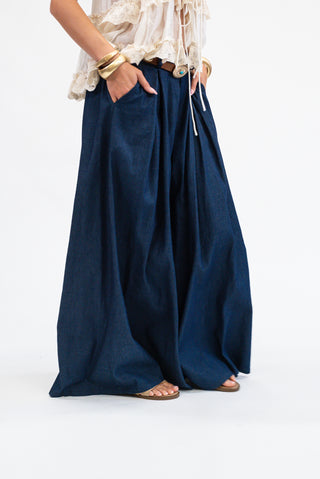 Jeans Wideleg con Cintura jeans|Colore:Jeans