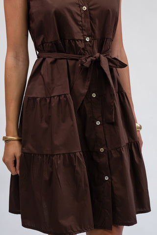Abito Midi con Fiocco moro|Colore:Moro