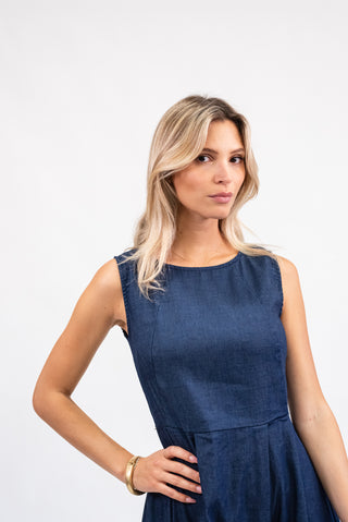 Abito Midi Denim jeans|Colore:Jeans
