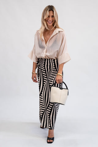 Camicia Tencel Beige|Colore:Beige