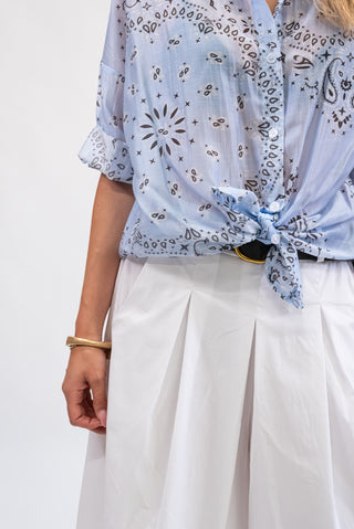 Camicia Bandana celeste|Colore:Celeste