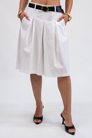 Bermuda con Cintura bianco|Colore:Bianco