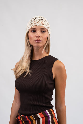 Canotta a Costine Moro|Colore:Moro