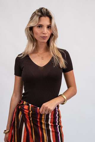 Maglia Costine  Moro|Colore:Moro