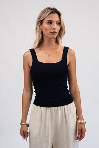 Canotta Costine Basic Blu|Colore:Blu