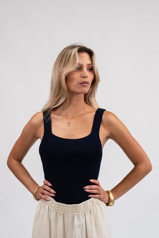 Canotta Costine Basic Blu|Colore:Blu