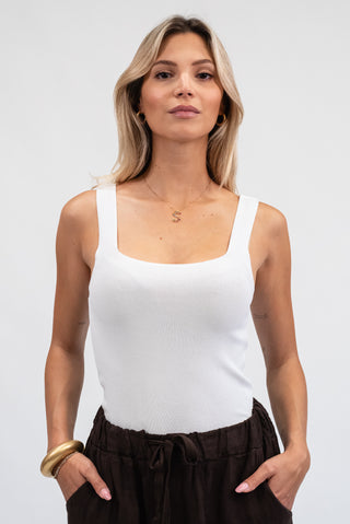 Canotta Costine Basic Bianco|Colore:Bianco