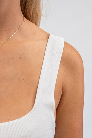 Canotta Costine Basic Bianco|Colore:Bianco