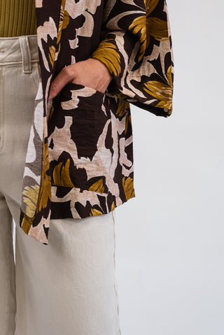 Giacca Kimono moro/verde olio|Colore:Moro/verde olio