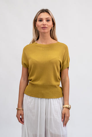 Maglia Viscosa Basic Senape|Colore:Senape