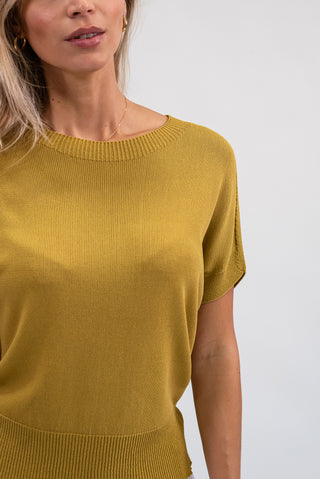 Maglia Viscosa Basic Senape|Colore:Senape