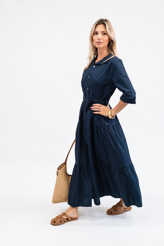 Abito Chemiser Fiocco blu|Colore:Blu