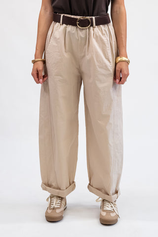 Pantalone Con Cintura beige|Colore:Beige