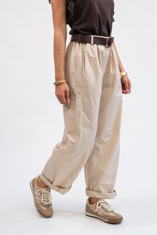 Pantalone Con Cintura beige|Colore:Beige