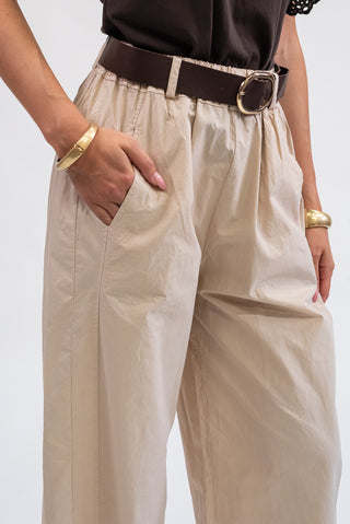 Pantalone Con Cintura beige|Colore:Beige
