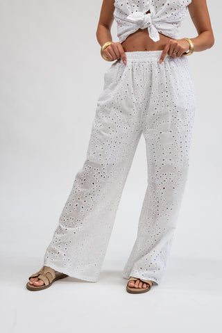 Pantalone Sangallo bianco|Colore:Bianco