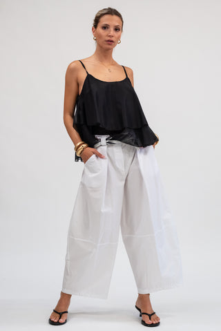 Top Balze Tencel nero|Colore:Nero