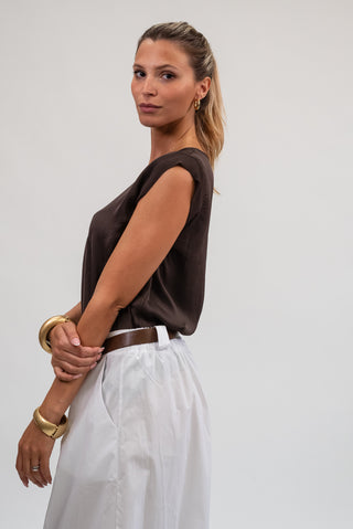 Maglia Viscosa Basic moro|Colore:Moro
