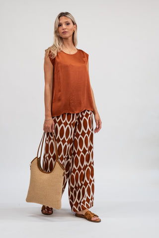 Maglia Viscosa Basic coccio|Colore:Coccio