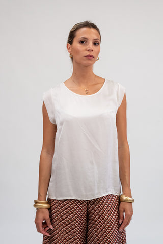 Maglia Viscosa Basic panna|Colore:Panna