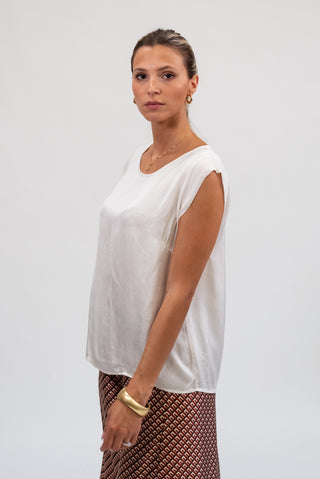 Maglia Viscosa Basic panna|Colore:Panna