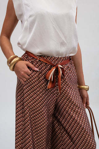 Pantalone Fantasia coccio|Colore:Coccio