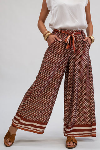 Pantalone Fantasia coccio|Colore:Coccio