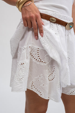 Gonna Pantalone Sangallo bianco|Colore:Bianco