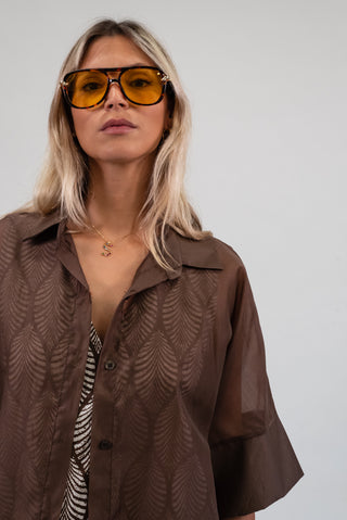 Camicia Tencel  moro|Colore:Moro