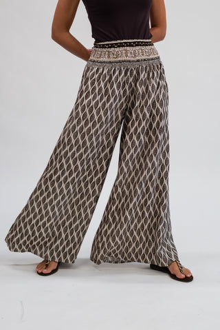 Pantalone Piume moro/panna|Colore:Moro/panna