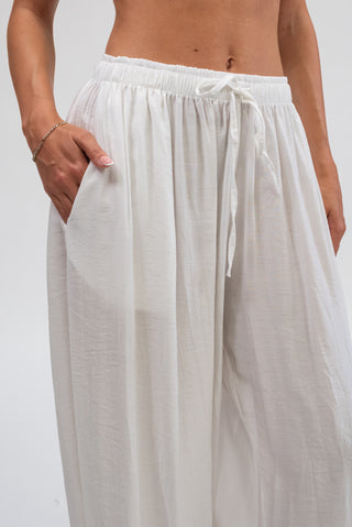 Pantalone Balloon bianco|Colore:Bianco
