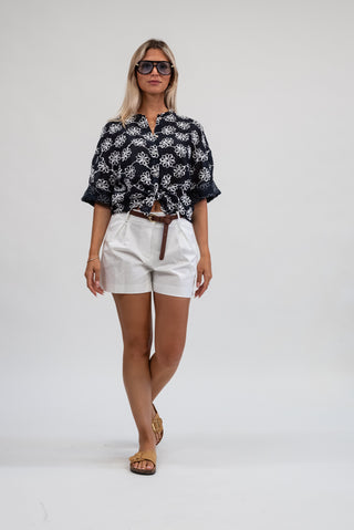 Blusa Ricamo blu|Colore:Blu