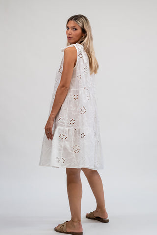Abito Copricostume Sangallo bianco|Colore:Bianco