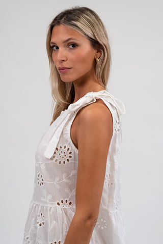 Abito Copricostume Sangallo bianco|Colore:Bianco
