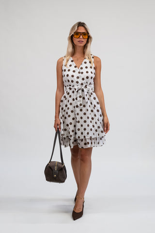 Abito Fiocco Pois moro|Colore:Moro