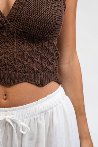 Top Uncinetto moro|Colore:Moro